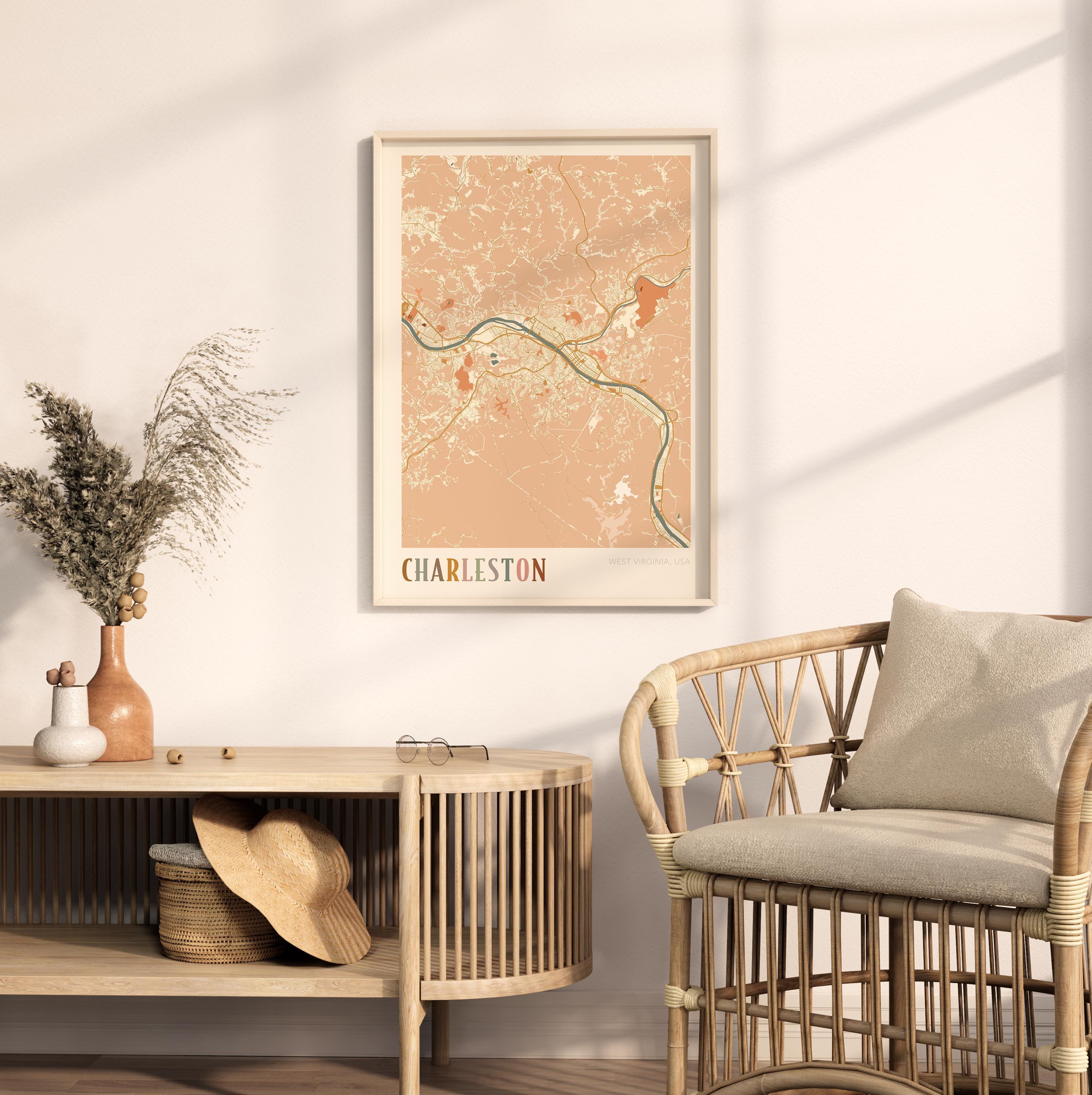 Charleston Map Poster, Charleston Print, Charleston Poster, Charleston ...