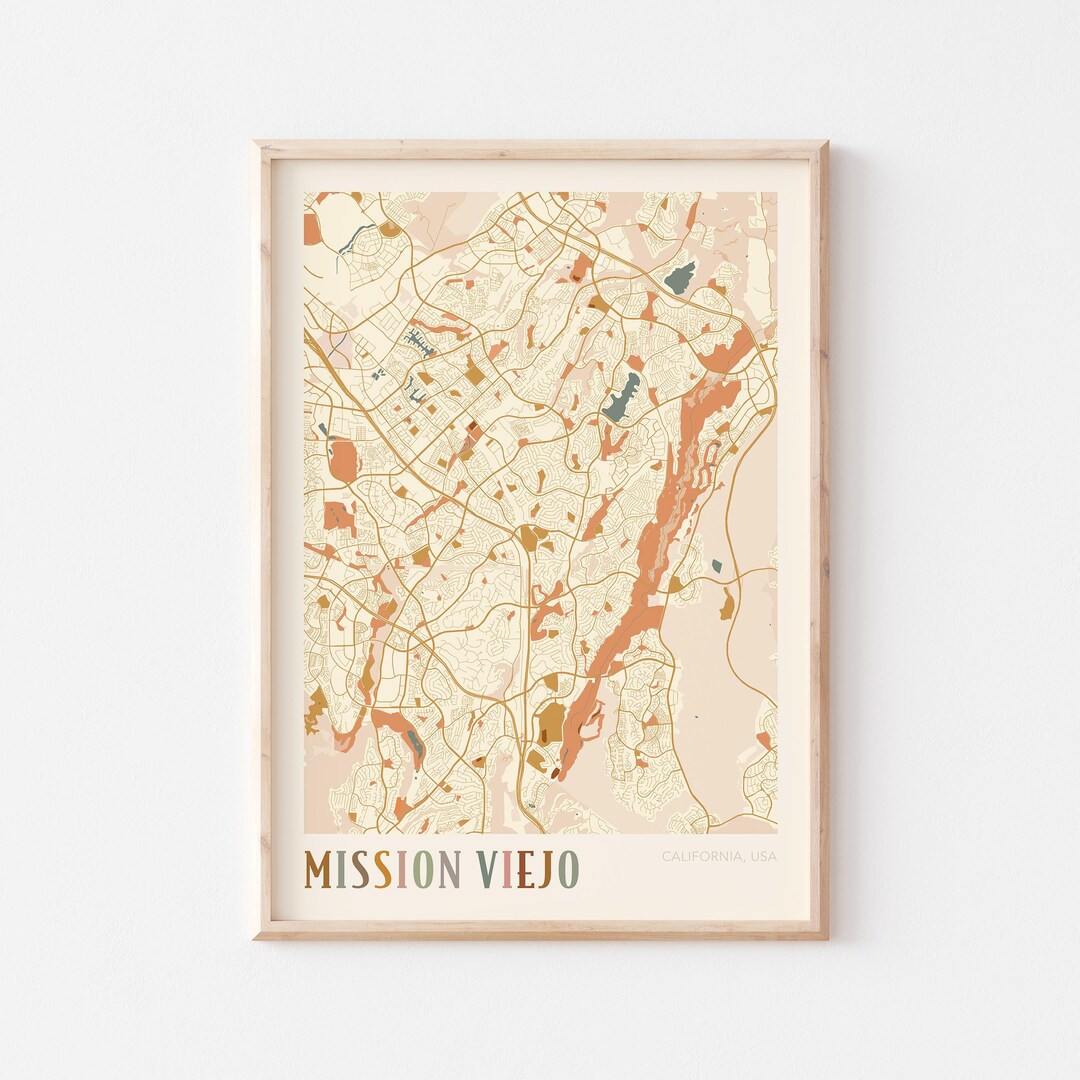 Mission Viejo Map Poster, Mission Viejo Print, Mission Viejo Poster ...