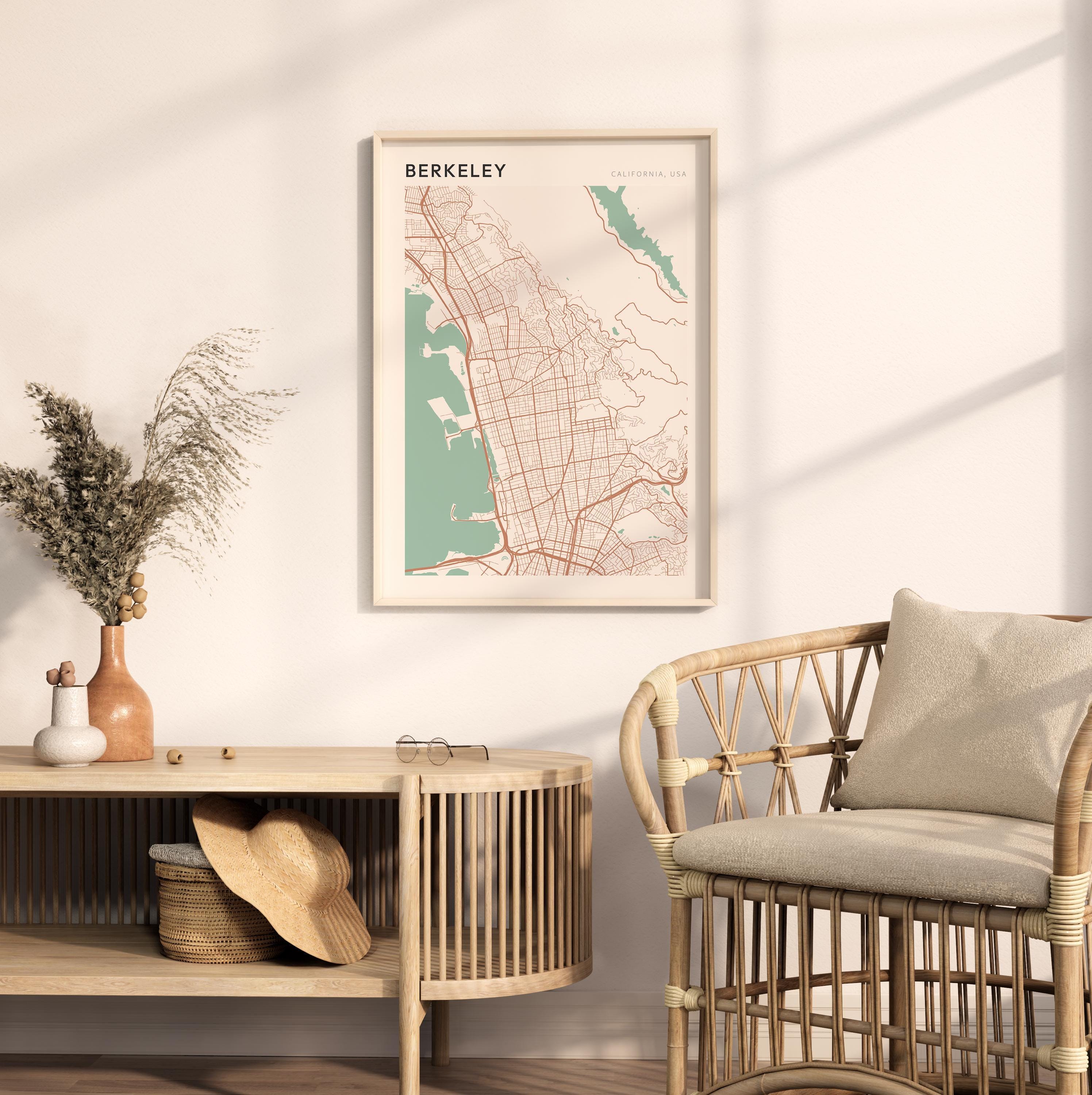 Berkeley Map Poster, Berkeley Print, Berkeley Poster, Berkeley Wall Art ...