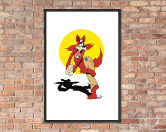 Wild Wolf by David Sparks Framed poster