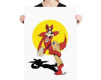 Wild Wolf by David Sparks Poster