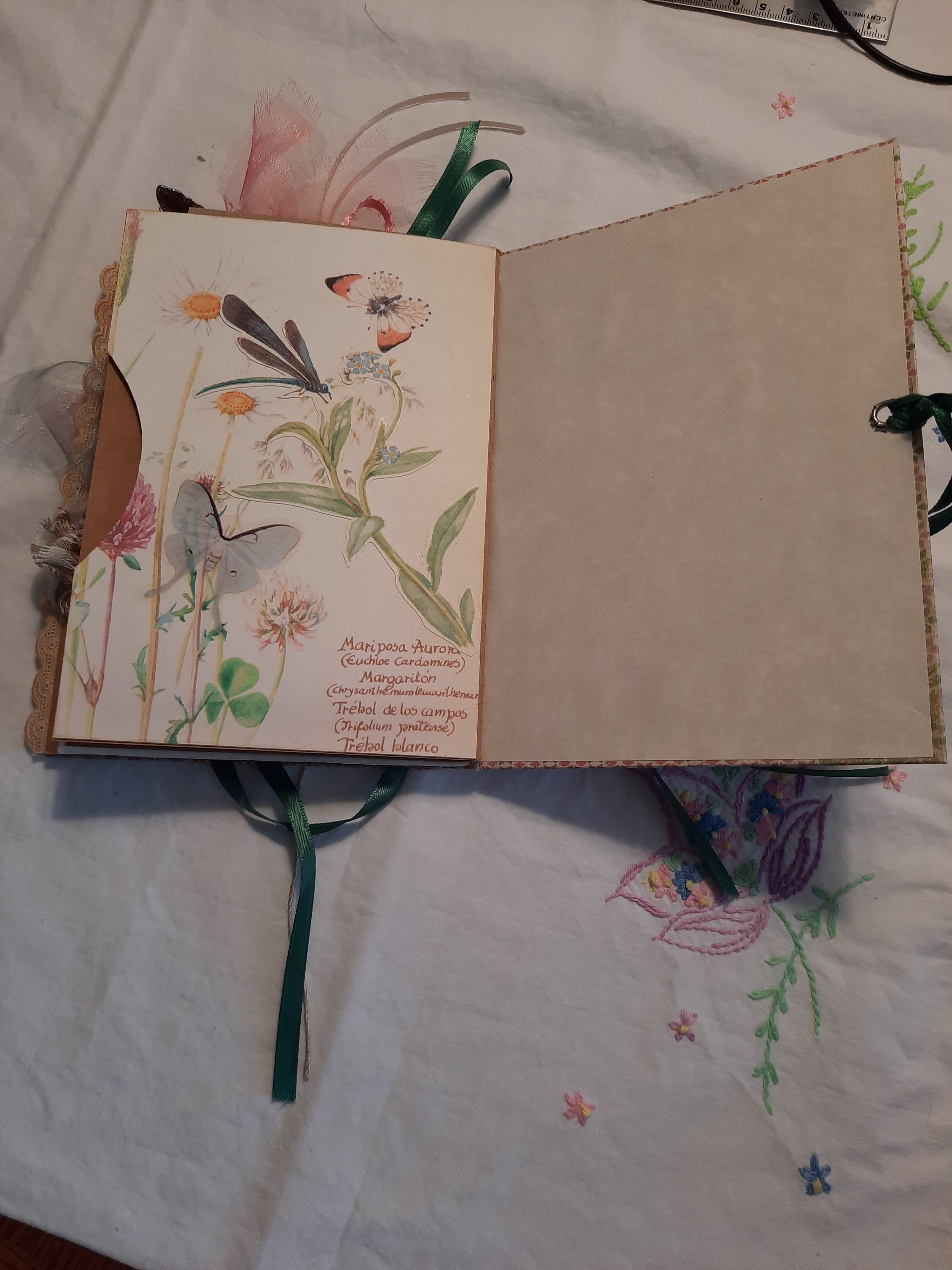 Handmade Junk Journal, Spanish Junk Journal pocketbook Etsy