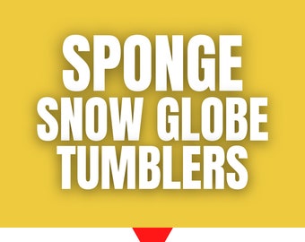 Sponge Snow Globe Tumbler