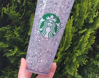 Glitter Snow Globe Starbux Tumbler Cups