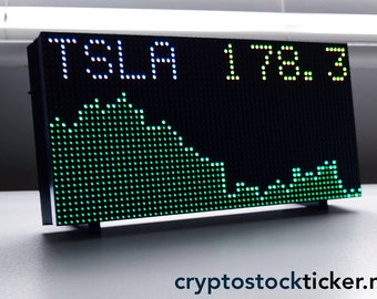 Crypto Stock Bitcoin LED Ticker Display