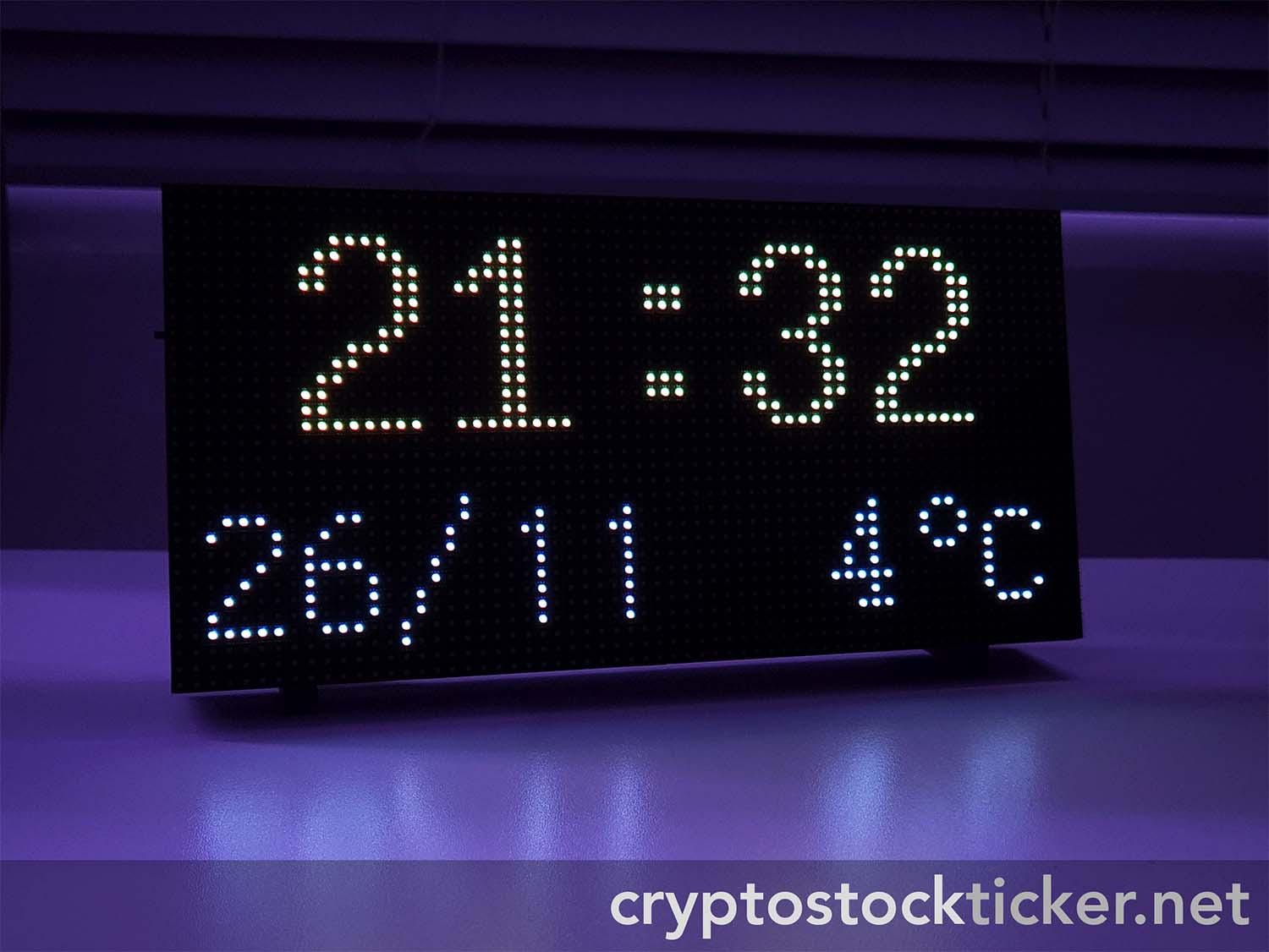 Crypto Stock Bitcoin LED Ticker Display - Etsy