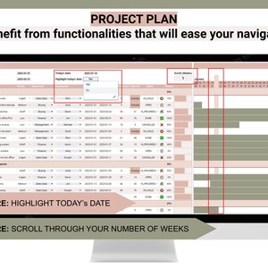 Project Management Template | Excel Template | Google Sheets | Project ...