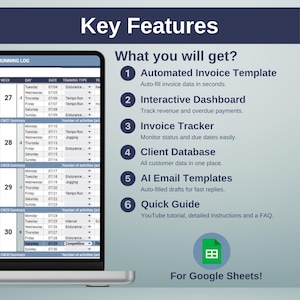 Invoice Tracker Google Sheets - Automated Invoice Template for Small ...