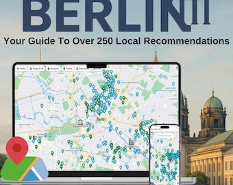 Guide de voyage ultime de Berlin | Listes Google Maps | Plan numérique de la ville | Planificateur de voyage |  Plus de 250 recommandations locales