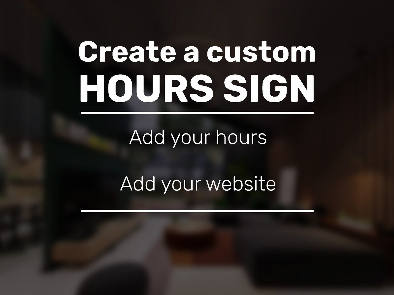 Business Name/logo Decal, Business Hours Vinyl Sticker, Business Phone