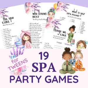Spa Party Games for Kids | Slumber Party | Sleepover Games | Tween Party Games | Birthday Games | What&#39;s Your Spa Name | Nail Polish Game