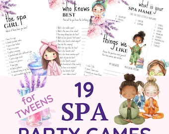 Spa Party Games for Kids | Slumber Party | Sleepover Games | Tween Party Games | Birthday Games | What's Your Spa Name | Nail Polish Game