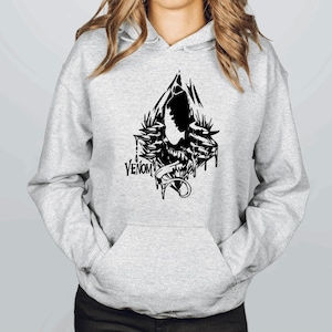 Marvel Venom Graphic Hoodie, Ringspun Cotton Sweatshirt