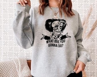 Sweatshirt im Stil von Big Mouth, Hormonmonster-Grafik