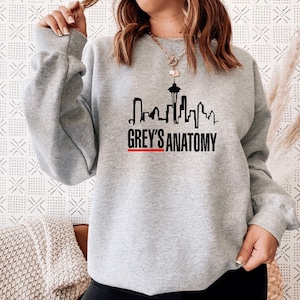 Grays anatomy inspired sweatshirt greys memorial hospital Meredith grey Mcdreamy