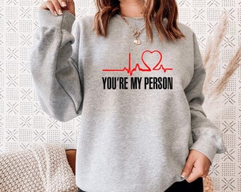 Greys Anatomy Sweatshirt - Meredith Grey Tribute Design - Grey Sloan Memorial, Soft Cotton, Casual Wear Christmas Gift