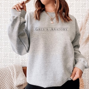 Grays anatomy inspired sweatshirt greys memorial hospital Meredith grey Mcdreamy