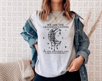 Camiseta de bruja moderna, nietas, Halloween, ropa de otoño