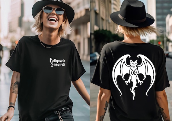 Hollywood Vampires Shirt Raise the Dead Tour Tee Johnny Depp Band