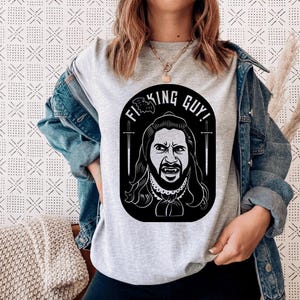 WWDITS Tshirt: What We Do In The Shadows Design - 100% Cotton, Oversized Fit, Unisex Casual Wear Christmas Gift