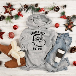 Sneeuwt uit kersttrui sweatshirt t-shirt grappige kerst plakkerige kersttrui