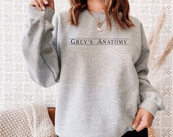 Greys Anatomy Sweatshirt: Meredith Grey Memorial - Grey Sloan Hospital, Cotton Blend, Unisex Fit Christmas Gift