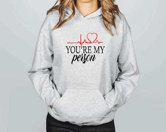 Greys Anatomy Sweatshirt: Meredith Grey Tribute - Grey Sloan Hospital, Medical Drama Fanwear, Cotton Blend Christmas Gift