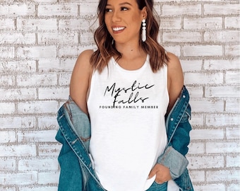 Camiseta de Mystic Falls, inspirada en TVD, de los Salvatore Brothers
