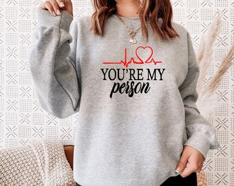 Greys Anatomy Sweatshirt Fan Apparel, Meredith Grey Tribute, Grey Sloan Hospital (Unisex S-2XL, 220gsm Cotton Blend) Christmas Gift