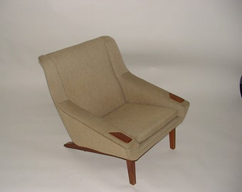 Early Mid Century Folke Ohlsson Low Back Lounge Chair