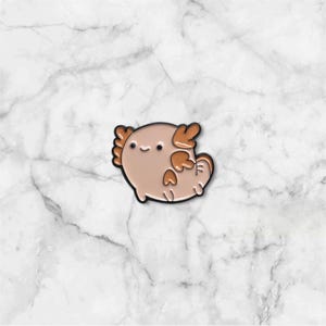 pink axolotyl pin