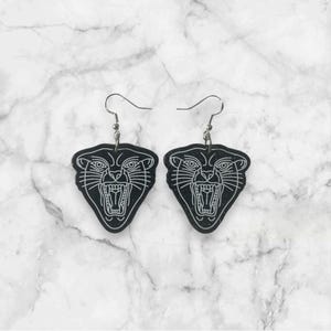 black panther earrings
