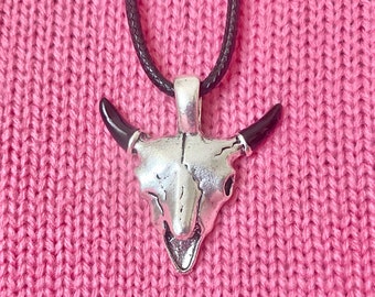 cow skull necklace