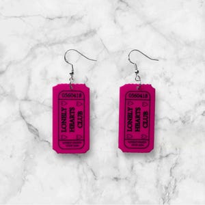 Lonely Hearts Club Ticket Ohrringe