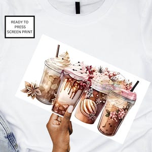 Iced Coffee Lover DTF Transfers, Custom DTF Transfer, Sublimation Transfers, DTF Transfers, Ready To Press, Dtf Print, coffee me please dtf