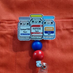 Pharmacy Badge Reel ~ ID Badge Reel ~Health Care Badge Reel ~ Pharmacy Tech Badge Reel ~ Medical Badge Reel ~ RN Badge ~ Nurse Badge Reel