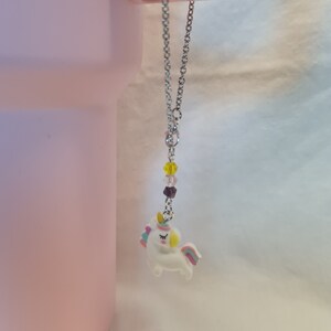 Unicorn Tumbler Charm ~ Stanley Cup Charm ~ Custom Made Charms ~ Cup Charm ~ Cup Handle Charm ~ Cup Accessory