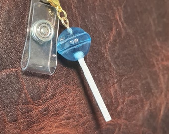 Lollipop ~ ID Badge Reel Charm ~ Sucker ~ Custom Made Charms ~ Badge Buddy ~ Badge Accessories