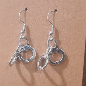 Handcuff Earrings ~ Stainless Fish Hook Posts