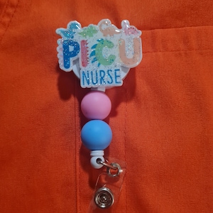 PICU Badge Reel ~ ID Badge Reel ~ Pediatric Intensive Care Badge Reel ~ Pediatrics ~ Work Badge~ Medical Badge Reel ~ PICU Nurse Badge Reel