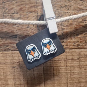 Phillies Football Earrings ~ Philadelphia Eagles Earrings ~ Baseball Earrings ~ Post Earrings ~ Eagles Earrings ~ Football Fan