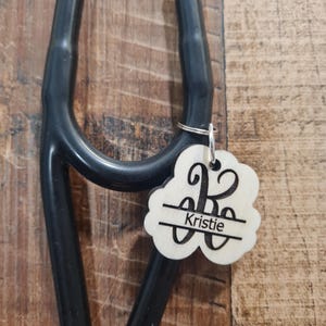 Personalized Charm ~ Stethoscope Charm ~  RN Charm ~ Medical Stethoscope Charm ~ Healthcare Charm ~ Physician Charm~ Stethoscope Tag~ OT~ RT