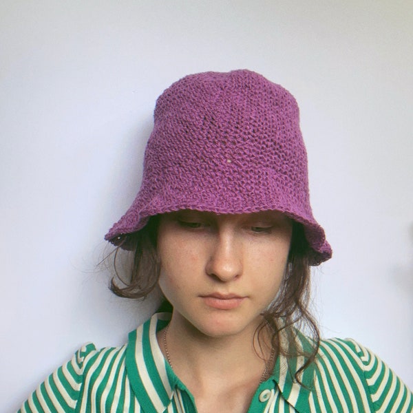 Detailed Beginner Crochet Bucket Hat Written PDF Pattern