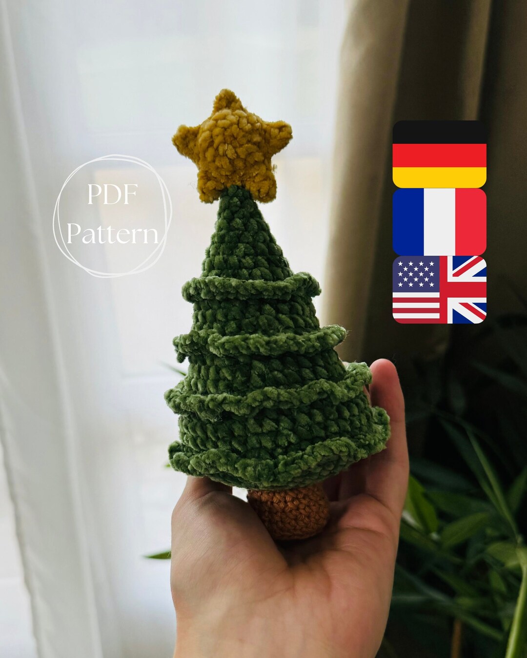 Patron Sapin de Noël au Crochet PDF Décoration Festive Etsy France