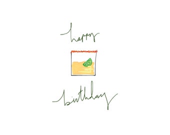 Biglietto d'auguri per cocktail