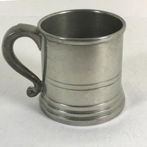 Vintage 1970s Woodbury Pewter Small Cup with Handle.