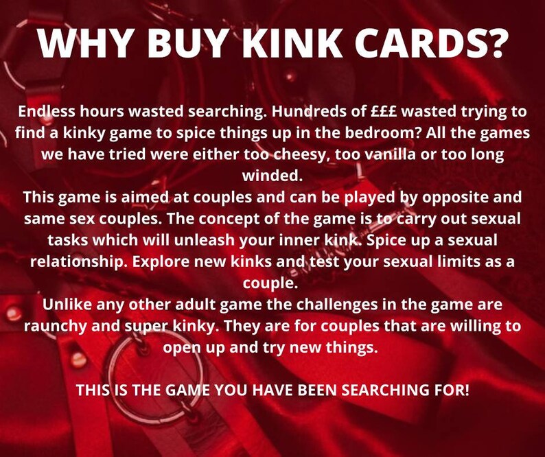 KINK CARDS Printable Couples Sex Game, BDSM, Digital Cards, Love Cards ...