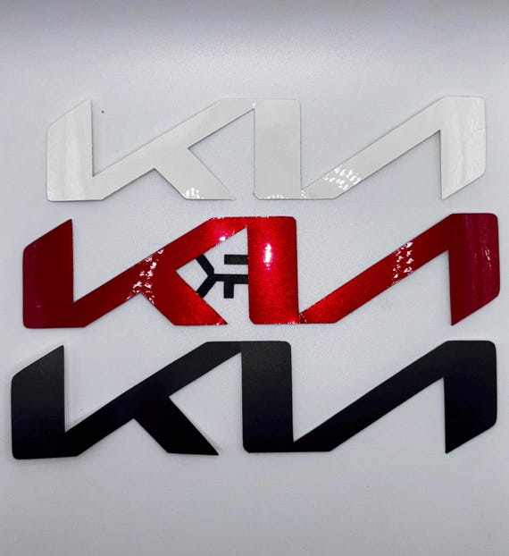 2022-2025 Kia K5 emblem overlay vinyl decal – fits LXS, GT, gt-Line, LX | custom badge cover | weatherproof & easy install