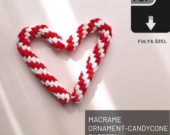 Macrame Candy Cone Ornament Tutorial: Holiday Decor (PDF Guide)