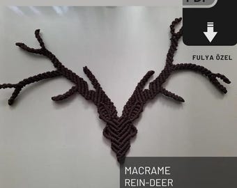 Macrame Reindeer Pattern: Christmas Wall Decor (PDF Guide)